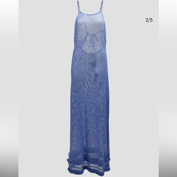 RAMY BROOK**Jayme Lavender Sequin Mesh Maxi Dress Swim Cover-Up***Small … - Picture 5 of 8